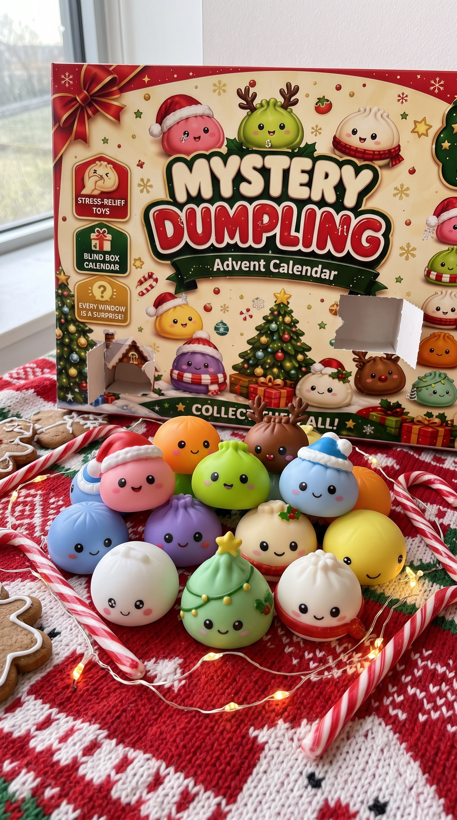 Squishy Adventskalender mit Dumpling-Squishys